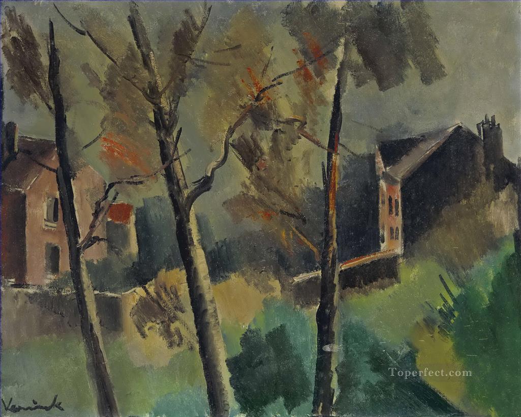 Houses and trees Maurice de Vlaminck Oil Paintings